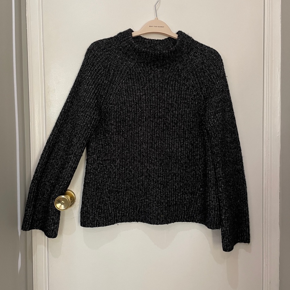 Ann Taylor Wool Knit Navy Sweater